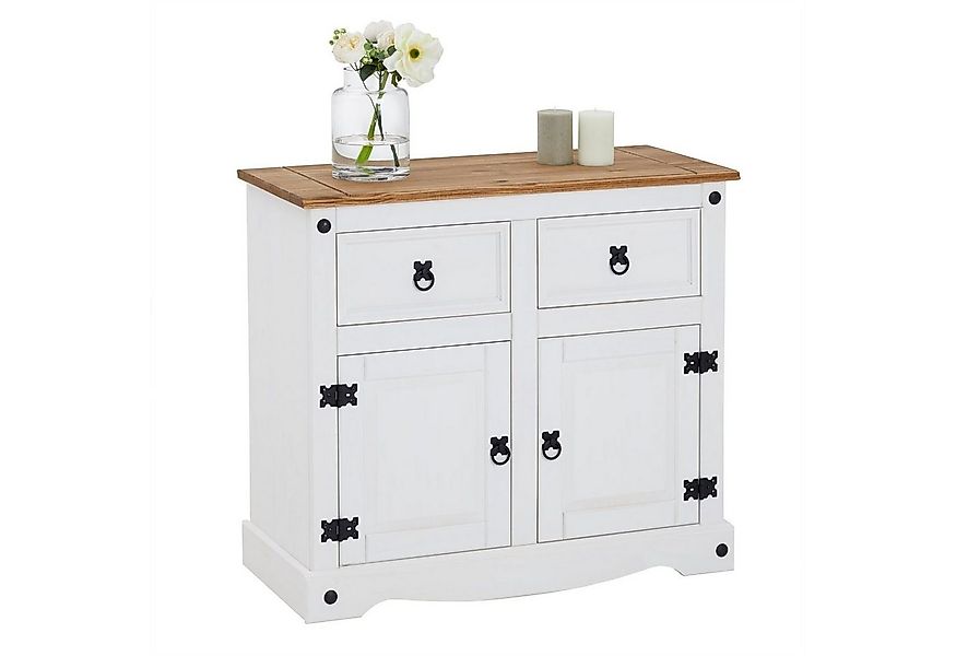 CARO-Möbel Sideboard CAMPO, Kommode Sideboard Schrank Kiefer massiv Buffets günstig online kaufen