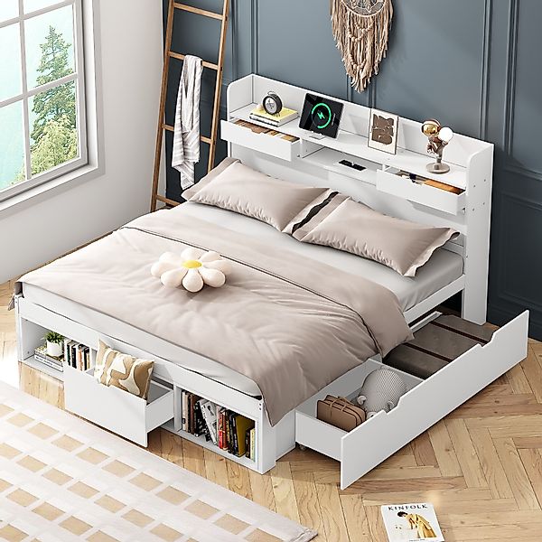 Yemaster Jugendbett Doppelbett 180x200 cm mit günstig online kaufen