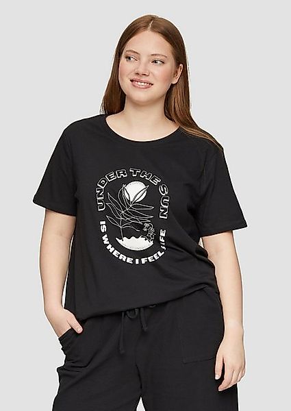 QS Kurzarmshirt T-Shirt aus Baumwolle mit günstig online kaufen