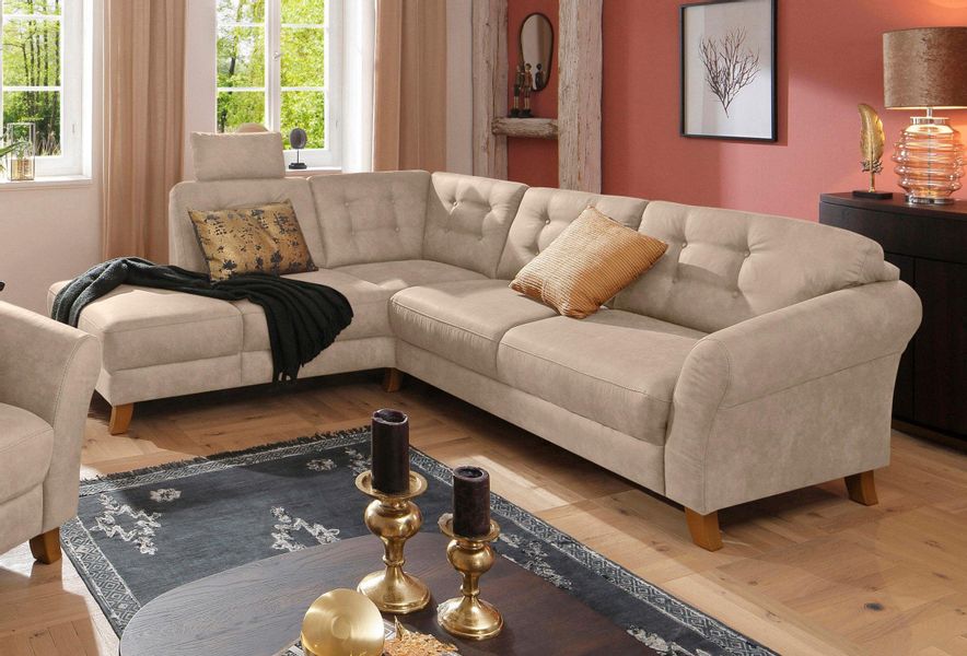 Home affaire Ecksofa "Trondheim L-Form" mit Federkern günstig online kaufen