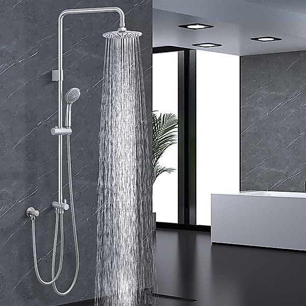 HOMELIVE Duschsystem ohne Armatur Edelstahl Brausegarnitur günstig online kaufen