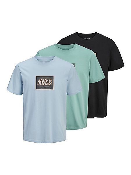 Jack & Jones PlusSize T-Shirt JJRAIN TEE SS CREW NECK 3PK MP PLS (Packung, günstig online kaufen