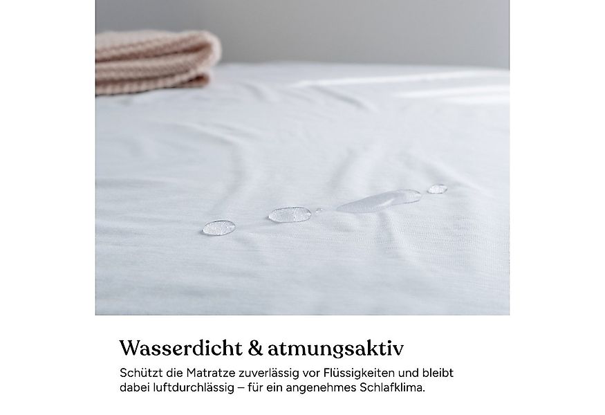 Matratzenauflage wasserdicht, 100 % TENCEL™ Lyocell + Membrane, Matratzenau günstig online kaufen