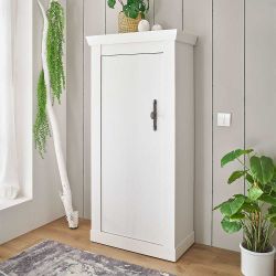 Wohnzimmerschrank Highboard mit Metallgriff im Skandi Design günstig online kaufen