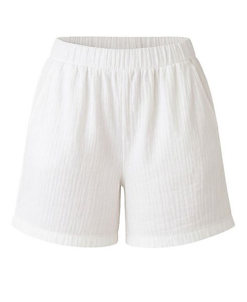 WENOR Shorts Musselin Sommer-Hose, 100 % Baumwolle, elastischer Bund luftig günstig online kaufen