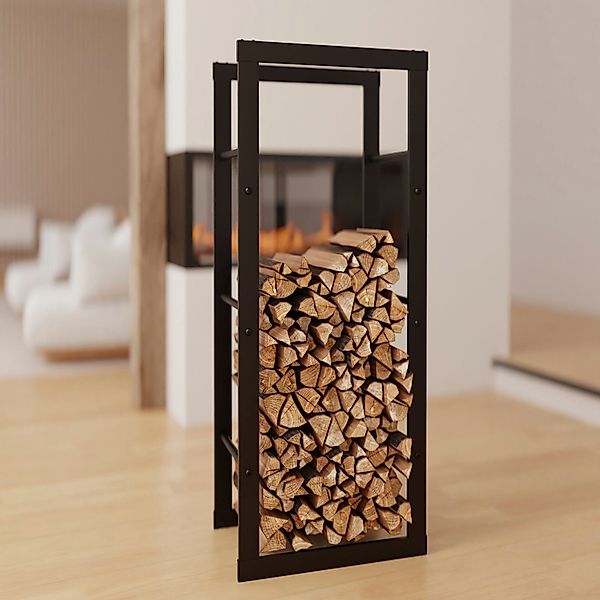 HAGO Kaminholzregal Kaminholzregal 40x100x25cm Feuerholzregal Brennholz günstig online kaufen
