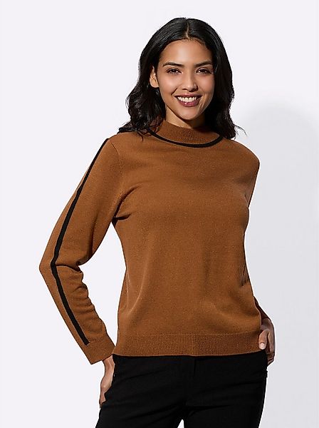 Sieh an! Strickpullover Stehkragenpullover . günstig online kaufen
