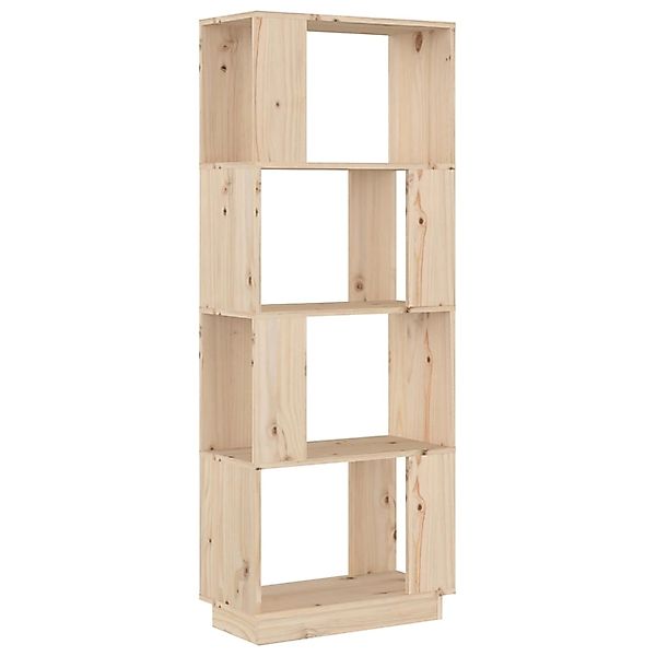 VidaXL Bücherregal/Raumteiler 51x25x132 cm Massivholz Kiefer günstig online kaufen