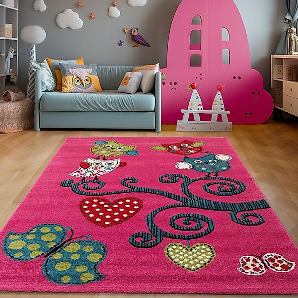 SIMPEX24 Teppich Eulen Design, Läufer, Höhe: günstig online kaufen