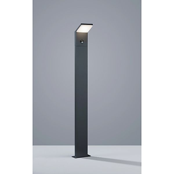 LED-Sensor-Wegelampe PEARL Höhe 100 cm anthrazit Metall IP54 günstig online kaufen