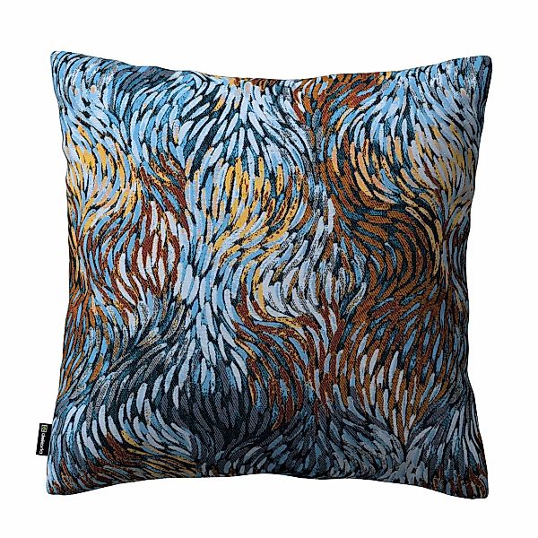 Kissenhülle Mia, blau- orange, 43 x 43 cm, Intenso Premium (144-37) günstig online kaufen