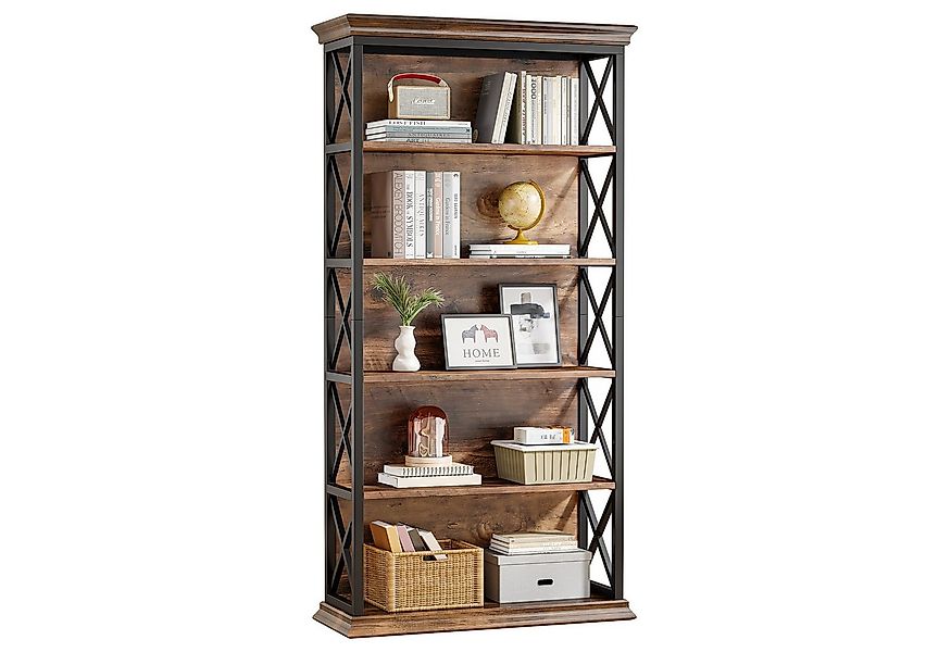 Tribesigns Bücherregal 180cm Standregal, 6-stöckiges regal Holz, offenes Au günstig online kaufen