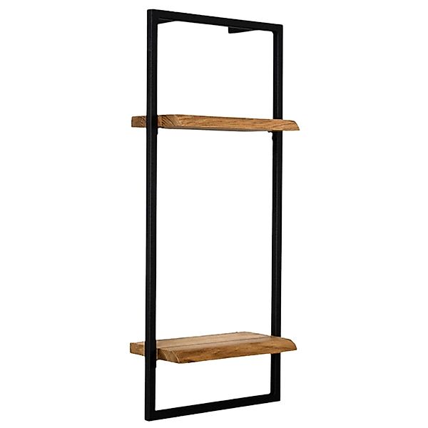 holz4home® Wandregal Natur Eiche mit Metallrahmen günstig online kaufen
