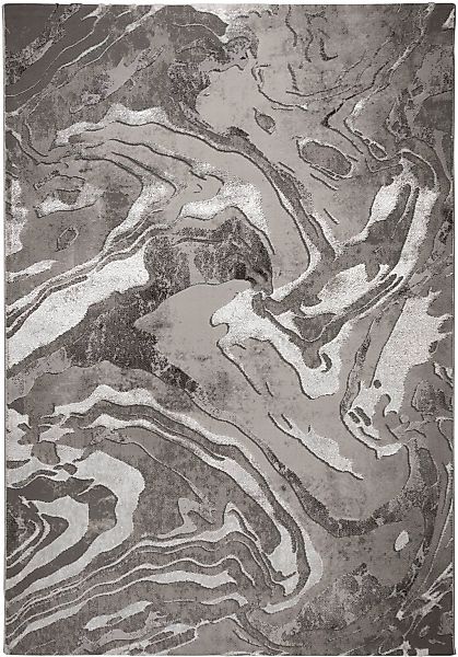 FLAIR RUGS Teppich "Marbled" rechteckig 12 mm Höhe dezenter Glanz, mehrfarb günstig online kaufen
