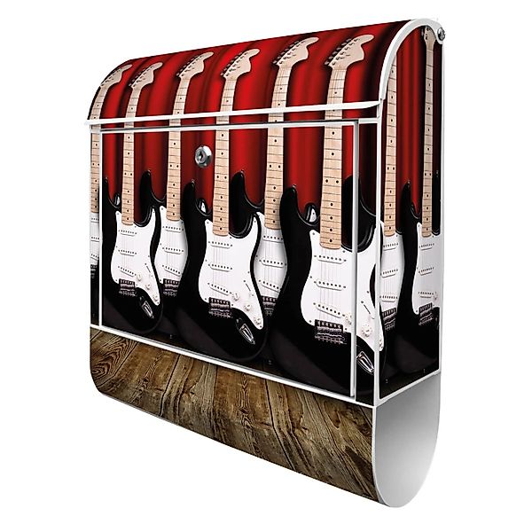 Banjado Design Briefkasten Weiß Pulverbeschichtet 39x47x14cm 2 Schlüssel Mi günstig online kaufen