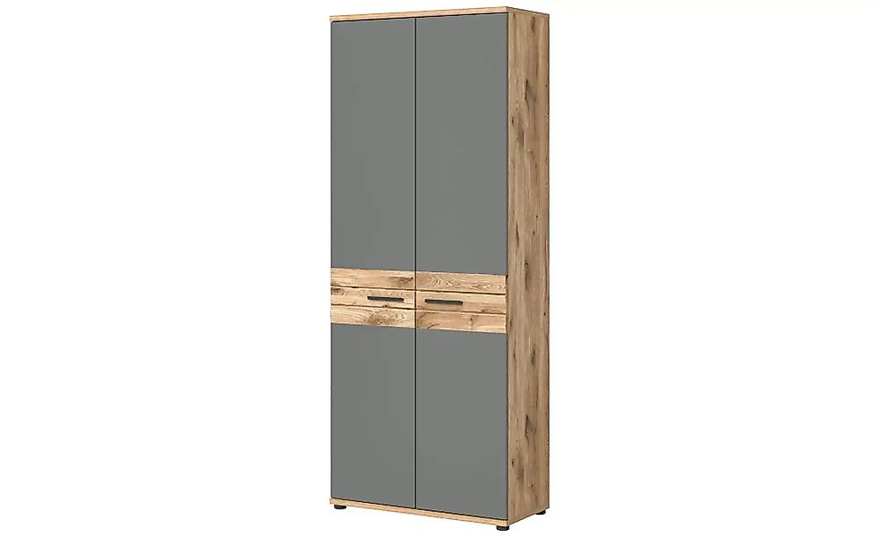 Büroschrank  Mulde ¦ grau ¦ Maße (cm): B: 80 H: 199 T: 37.0 Schränke > Akte günstig online kaufen