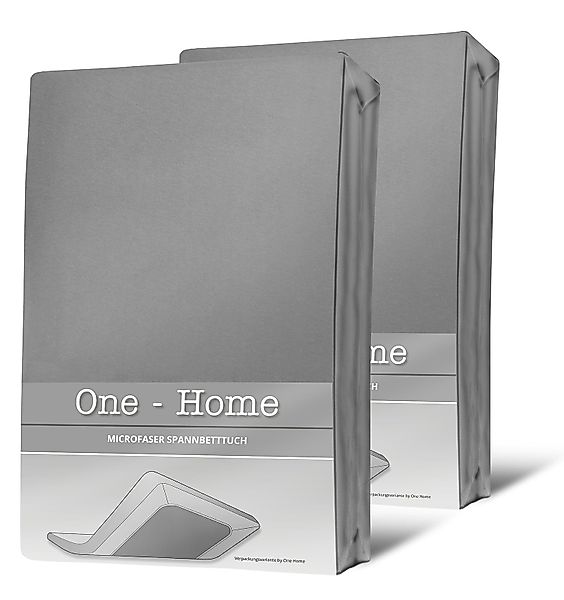One Home Spannbettlaken, Microfaser, Gummizug: rundum, günstig online kaufen
