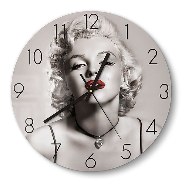 DEQORI Wanduhr 'Elegante Marilyn Monroe' (Glas günstig online kaufen