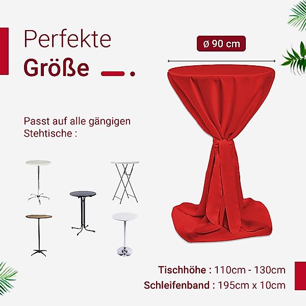 TexDeko Stehtischhusse Premium für Bistrotisch mit günstig online kaufen