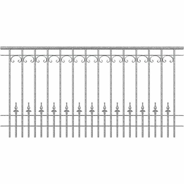 Eleo Metallgeländer Lucca 90 cm x 192 cm feuerverzinkt günstig online kaufen