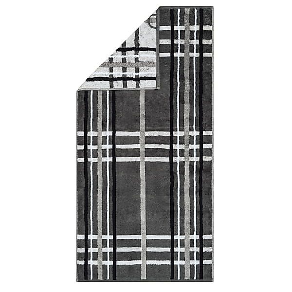 Cawö Handtücher Noblesse Check 1089 - Farbe: anthrazit - 77 - Handtuch 50x1 günstig online kaufen