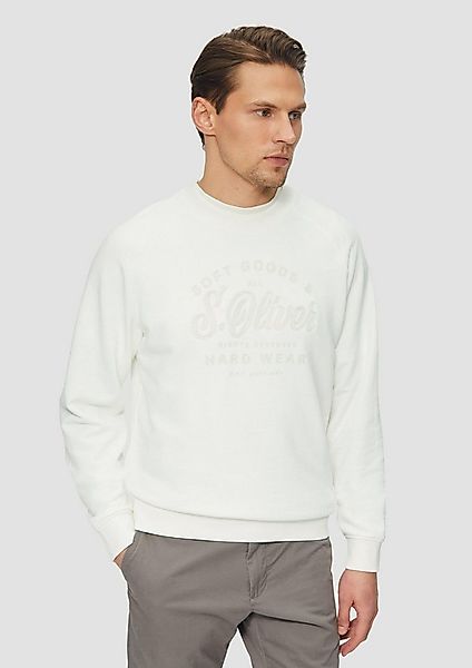 s.Oliver Sweatshirt Sweatshirt Sweatshirt mit Logo-Stickerei und Raglanärme günstig online kaufen