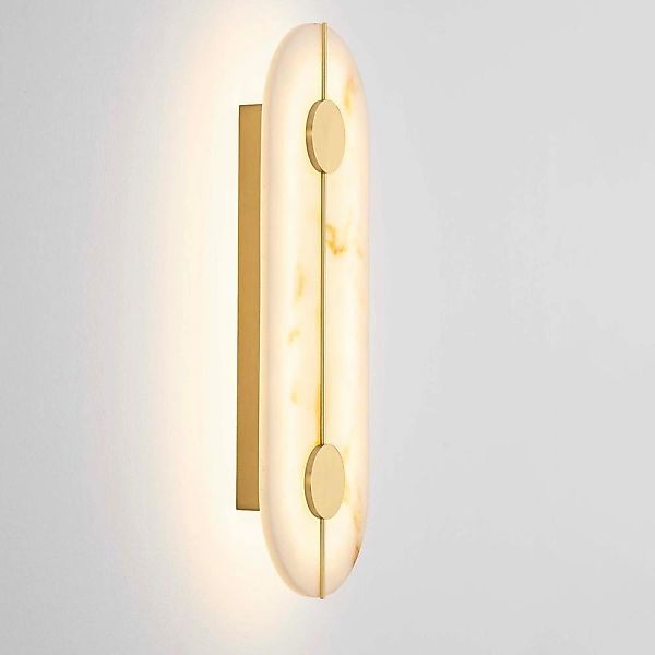 LED Wandleuchte Aider in Gold und Transparent 19W 866lm günstig online kaufen