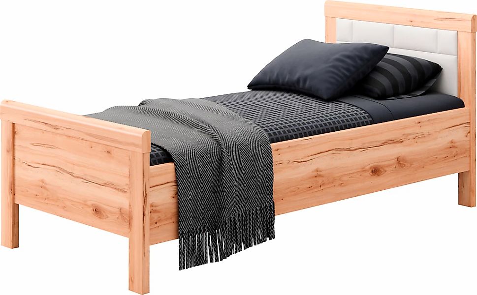 priess Einzelbett "Arnsberg" Komforthöhe mit gepolstertem Kopfteil günstig online kaufen