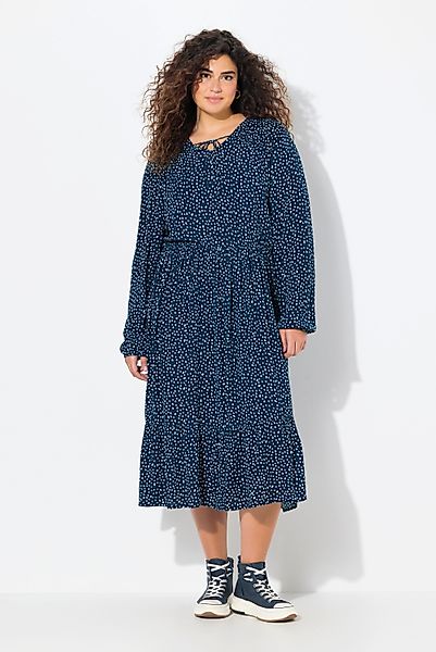 Ulla Popken Midikleid Midikleid Pünktchen A-Linie günstig online kaufen