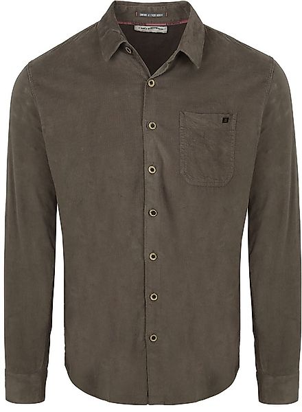 No Excess Fine Corduroy Hemd Dark Clay - Größe XXL günstig online kaufen