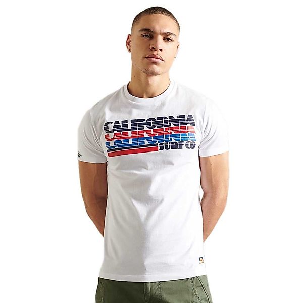 Superdry Cali Surf Graphic Kurzarm T-shirt S Optic günstig online kaufen
