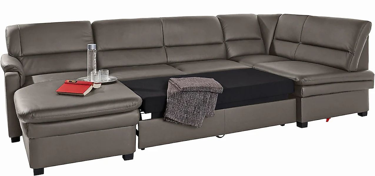 sit&more Wohnlandschaft "Pisa U-Form", mit Federkern, wahlweise mit Bettfun günstig online kaufen