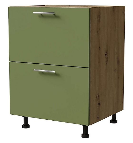 Feldmann-Wohnen Unterschrank Brerra (D2/60, 2 Schubladen - REJS Comfort Box günstig online kaufen