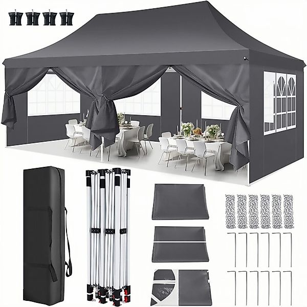LUCKZON Pavillon 3x6m Pavillon Wasserdicht, UV-Schutz, günstig online kaufen
