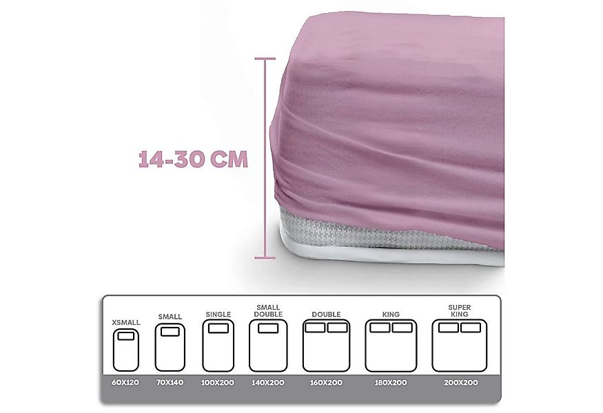 Eve Textile GmbH Spannbettlaken Spannbetttuch Bettlaken Spannlaken Spannbez günstig online kaufen