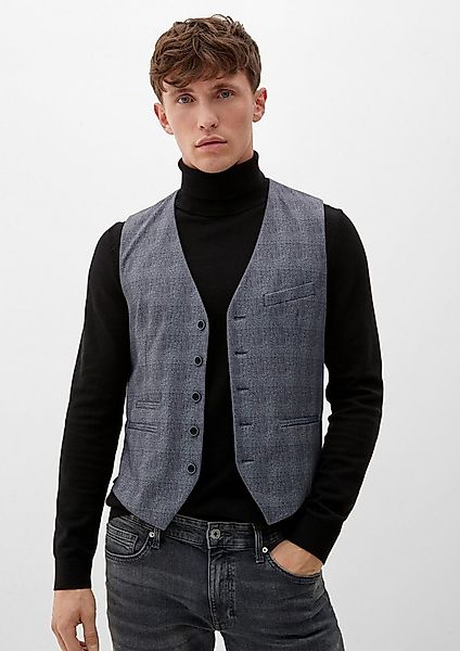 s.Oliver Jackenblazer Indoor-Weste S.ONICE Weste aus Interlockjersey günstig online kaufen