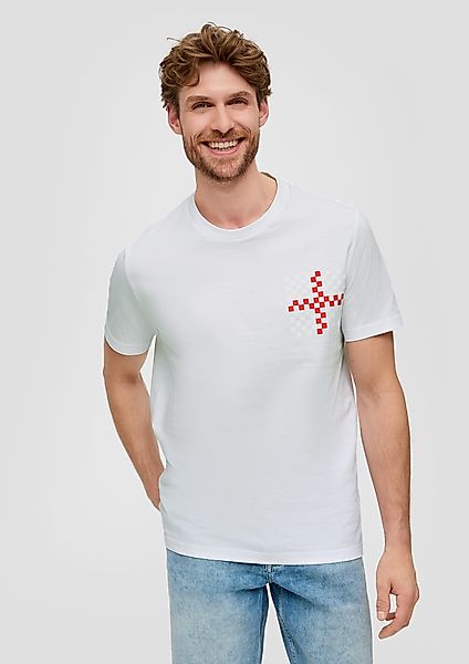 s.Oliver Kurzarmshirt Unisex Baumwoll-T-Shirt mit EM-Print günstig online kaufen