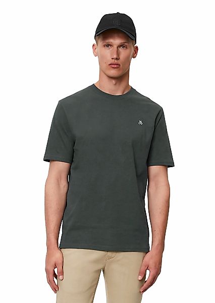 Marc OPolo T-Shirt "T-shirt, short sleeve, logo print, ribbed collar" günstig online kaufen