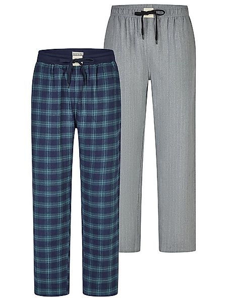 Phil & Co. Pyjamahose Classics (2-tlg) Schlafhose, Nacht Hose, Loungehose günstig online kaufen
