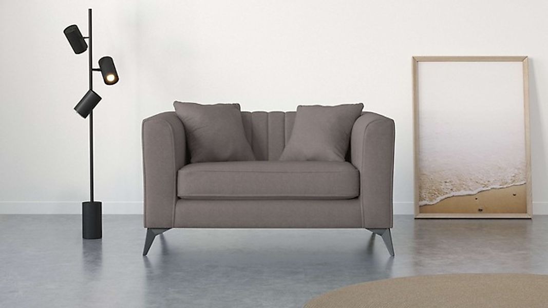 Places of Style Loveseat »MATTHEW Loungesessel, Maße B/T/H: 130/86/74 cm«, günstig online kaufen