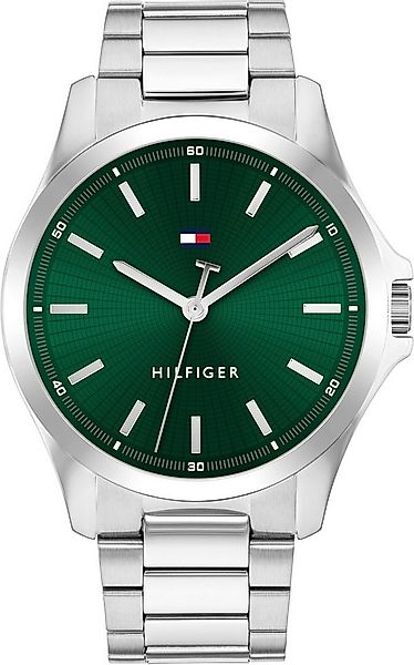 Tommy Hilfiger Quarzuhr BRUCE 1710672, Armbanduhr, Herrenuhr, Edelstahlarmb günstig online kaufen
