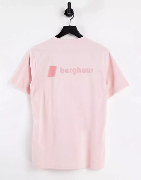 Berghaus – Heritage-T-Shirt in Rosa mit beidseitigem Logo günstig online kaufen