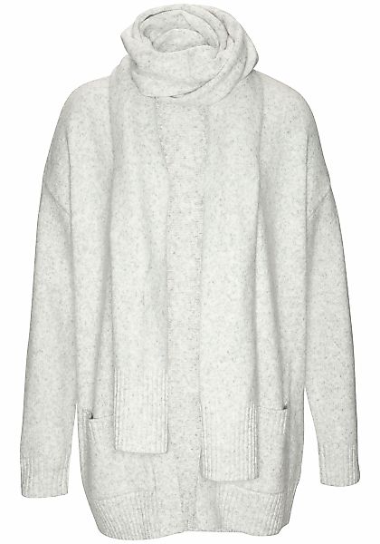 Vivance Strickjacke Set, mit Schal, aus kuscheliger Strickqualität, Cardiga günstig online kaufen