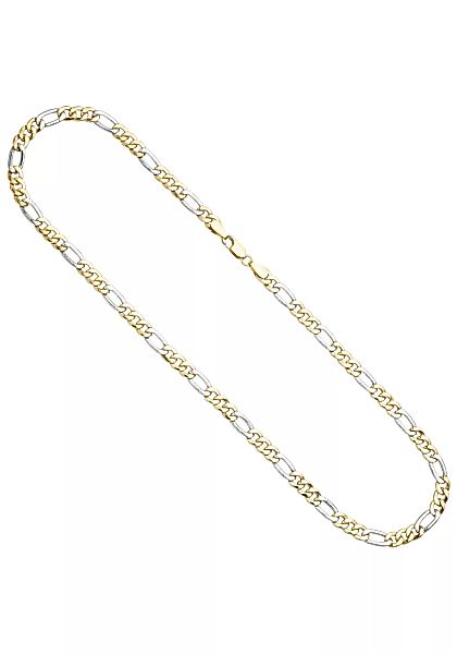 JOBO Goldkette, Figarokette 333 Gold bicolor 50 cm günstig online kaufen