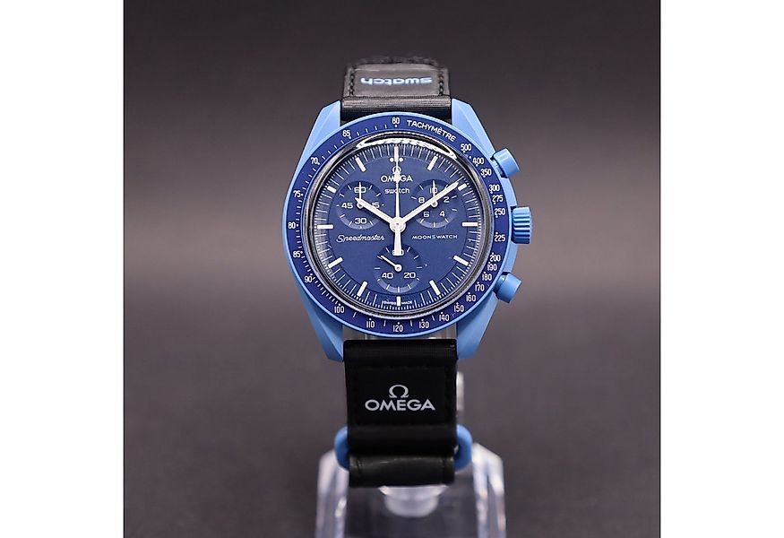 Swatch Chronograph Moonswatch Mission to Neptune Bioceramic SO33N100, (1-tl günstig online kaufen