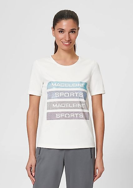 MADELEINE Kurzarmshirt Shirt mit glitzerndem Logo-Schriftzug günstig online kaufen