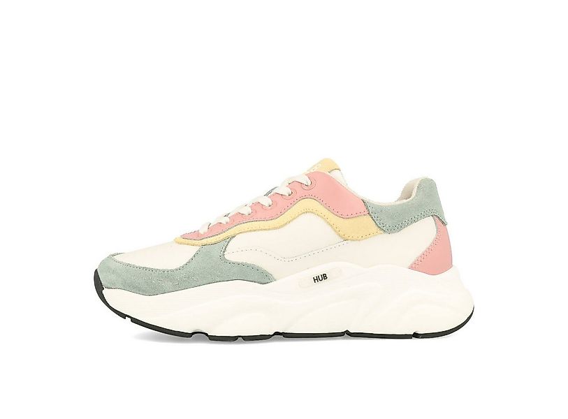 HUB HUB Rock L68 Leather Suede Damen Off White Mineral Pink Black Sneaker günstig online kaufen