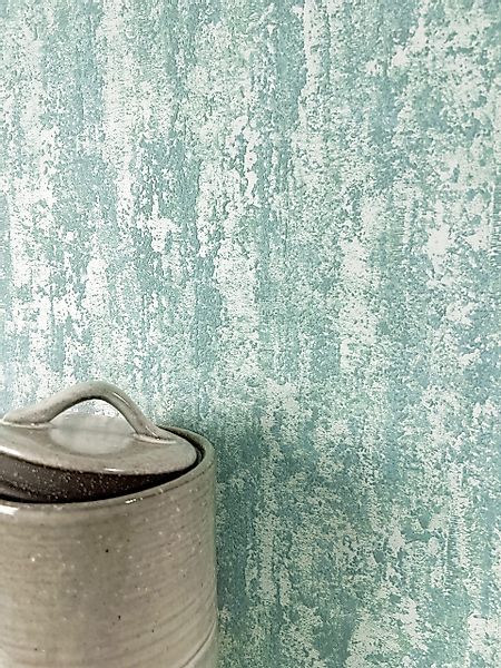 Newroom Vliestapete, Blau Tapete Industrial Unifarbe günstig online kaufen