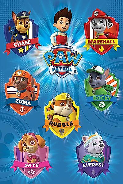 PYRAMID Poster Paw Patrol Poster Crests günstig online kaufen
