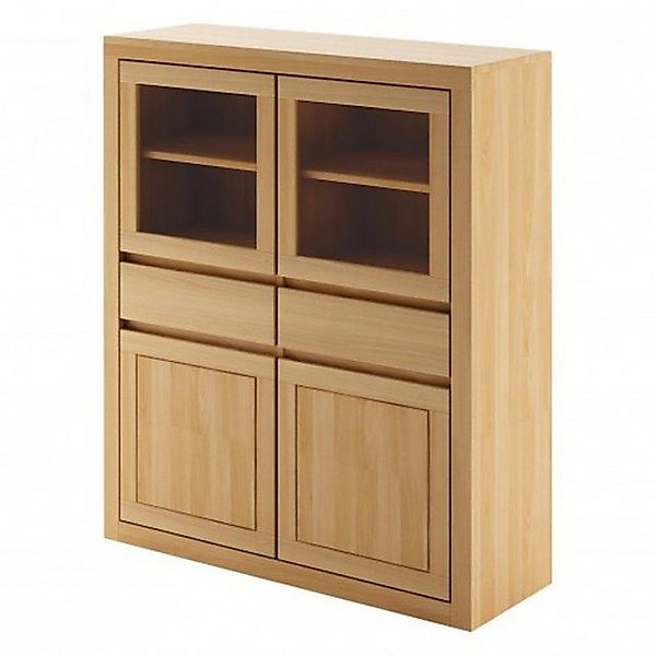 JVmoebel Vitrine Holz Kommode Wohnzimmer Vitrine Kommode Sideboard Holz Sch günstig online kaufen